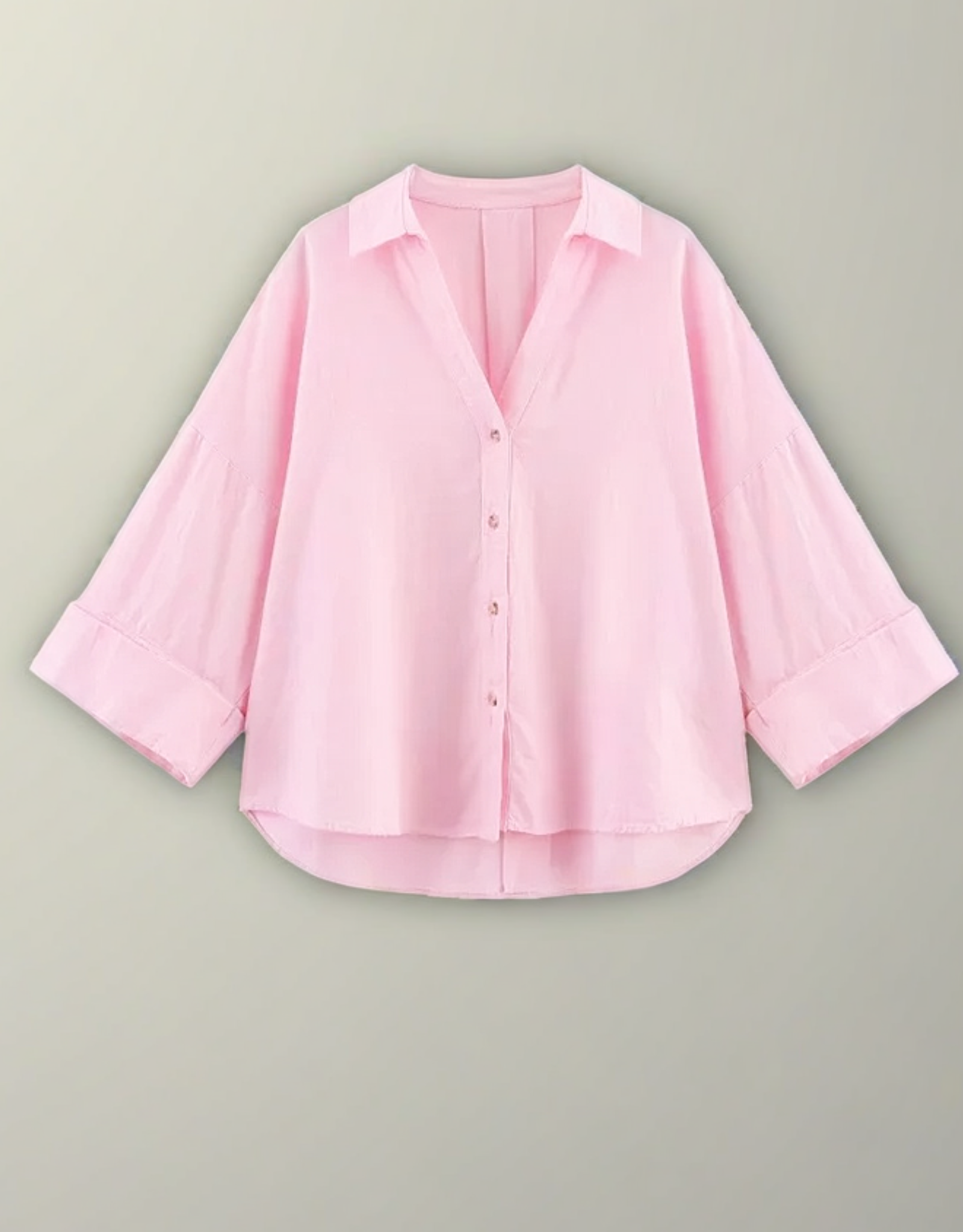 Camicia Donna a Righe Bianche – Linea Morbida con Maniche Ampie