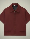 Giacca Donna Corta in Stile Varsity – Maniche Corte con Zip, Look Estivo Casual