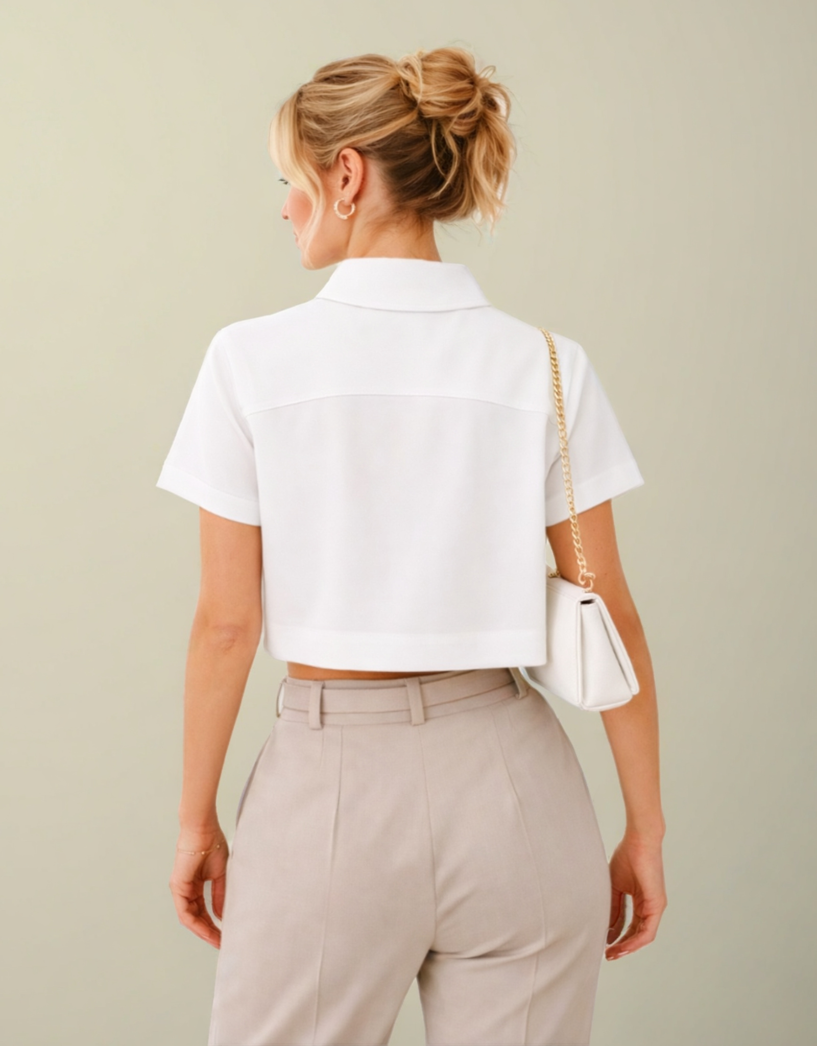Giacca Donna Corta in Stile Varsity – Maniche Corte con Zip, Look Estivo Casual