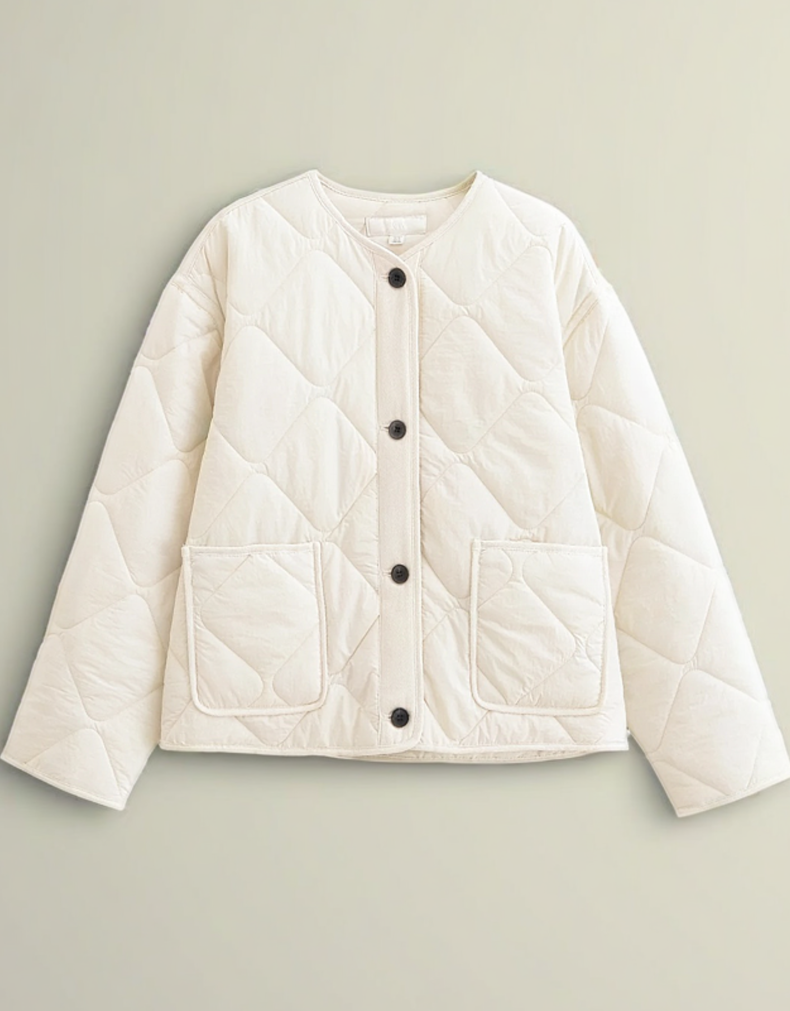 Giacca Donna Corta – Collo Tondo con Bottoni, Stile Casual