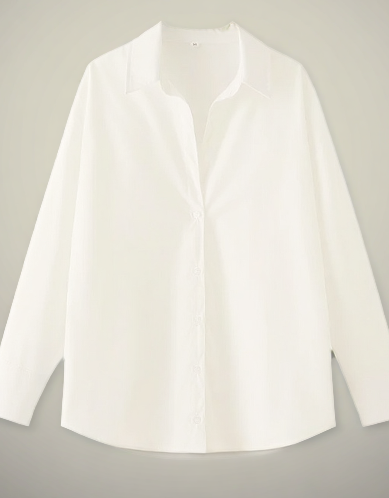 Camicia Donna a Righe con Bottoni – Maniche Lunghe, Linea Morbida Casual
