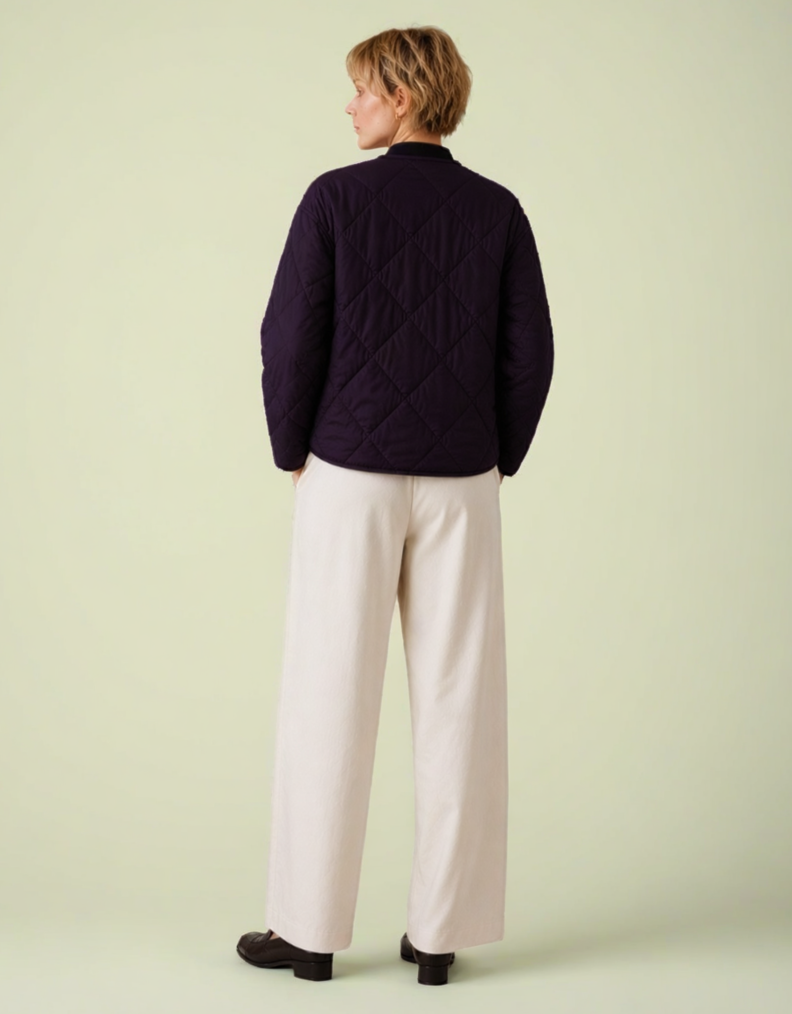 Giacca Donna Corta – Collo Tondo con Bottoni, Stile Casual