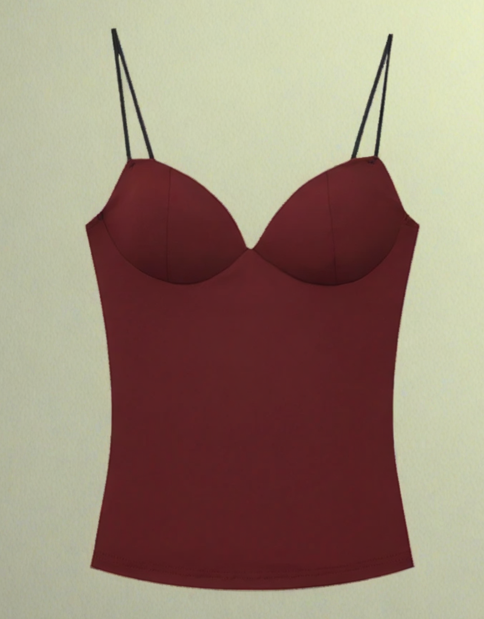 Top Donna Bordeaux con Corpetto – Senza Maniche, Schiena Scoperta